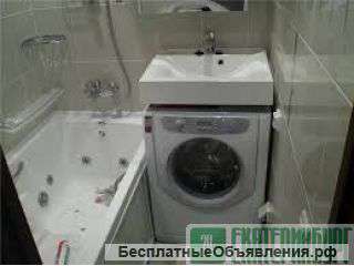 Монтаж раковины под стиральную машину