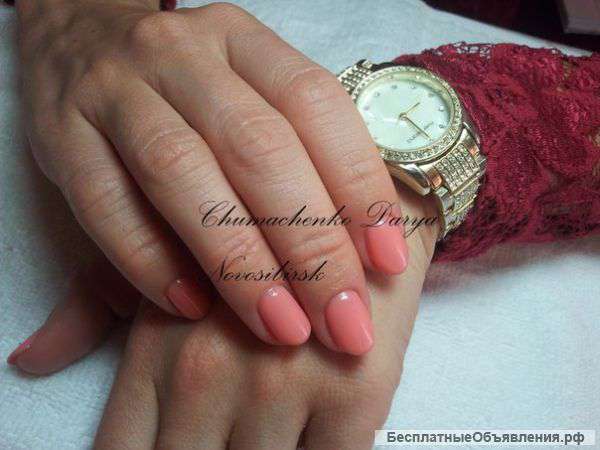 Маникюр и педикюр с покрытием гель-лак