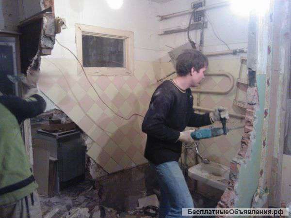 Внутренний демонтаж квартир за один день