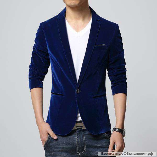 Мужской бархатный пиджак