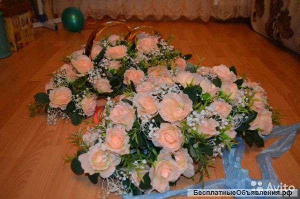 Свадебные украшения на машину