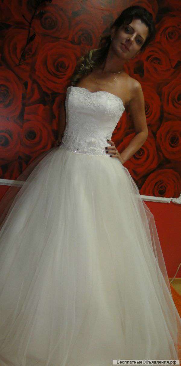 Нежное свадебное платье