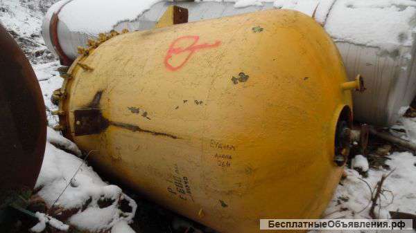 Реактор эмалированный, объем — 6,3 куб.м.