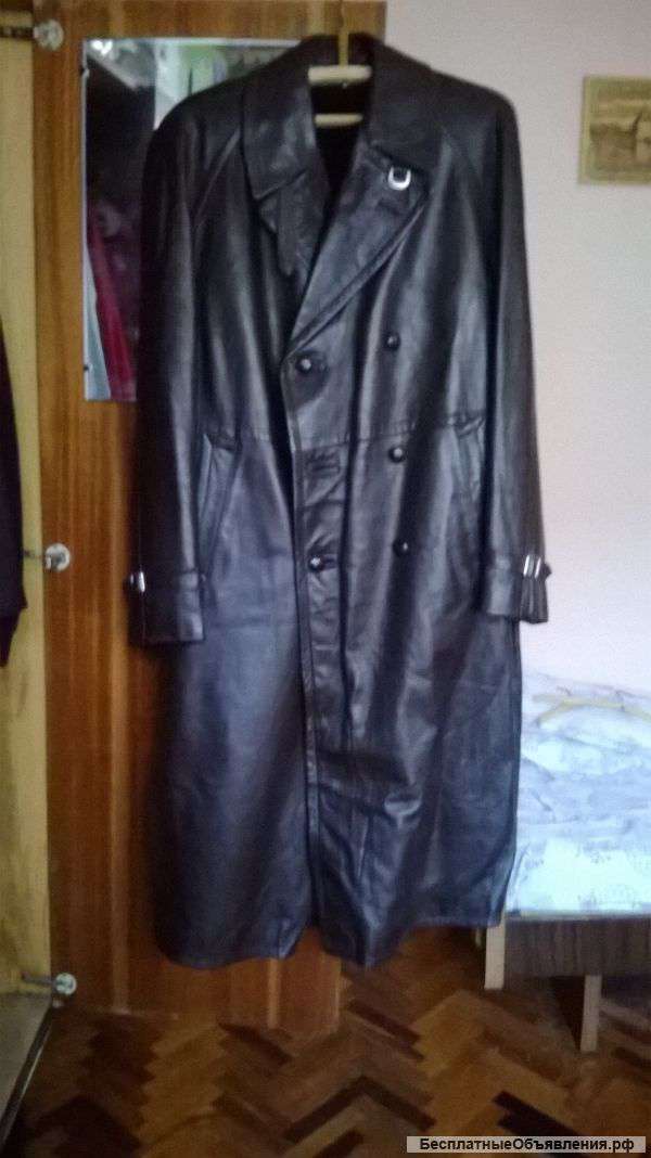 Кожаное пальто