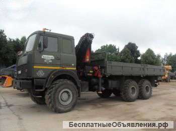 МАЗ 6317, внедорожник , борт с манипулятором