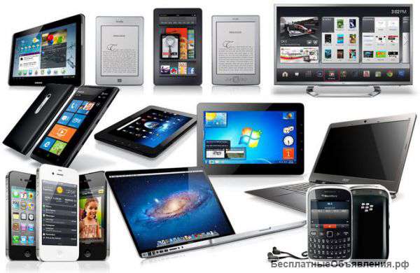 Мобильные телефоны, планшеты, ПК