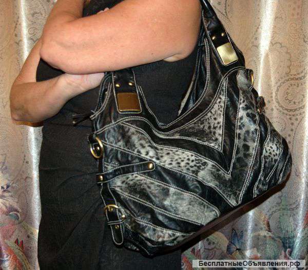 Женская сумка комбинированная