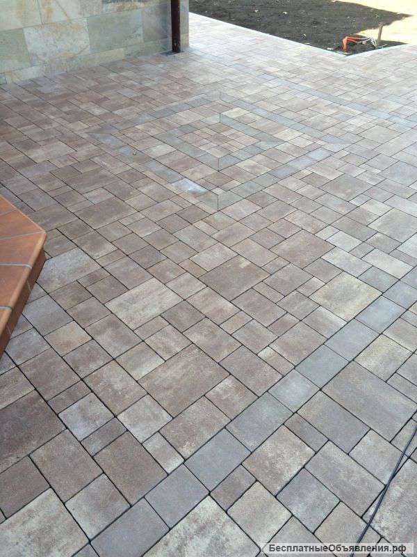 Тротуарная плитка, бордюры