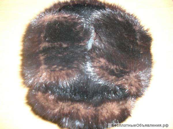 Шапка ушанка норковая