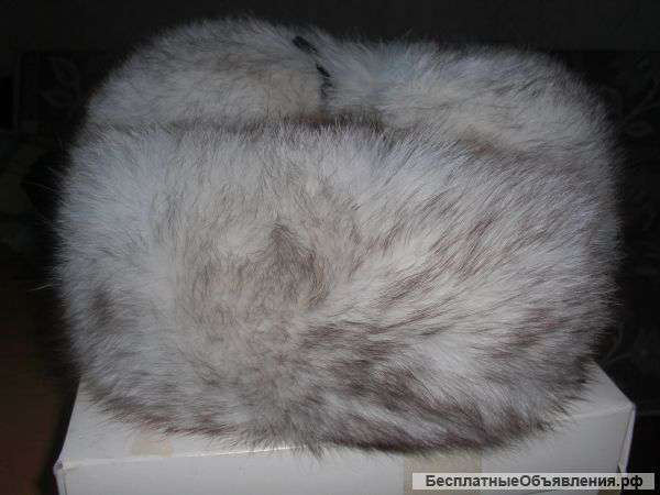 Шапка зимняя - песец белый