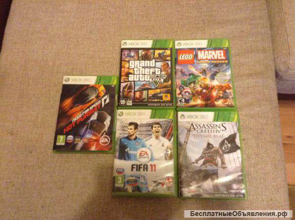 Пордам xbox360+5 игр