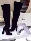 Черные ботфорты Christian Dior