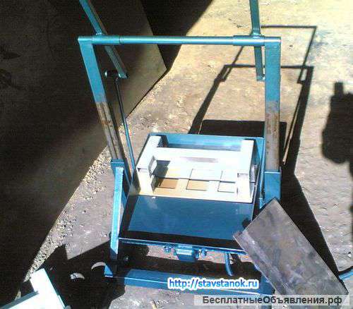 Станки для изготовления шлакоблоков