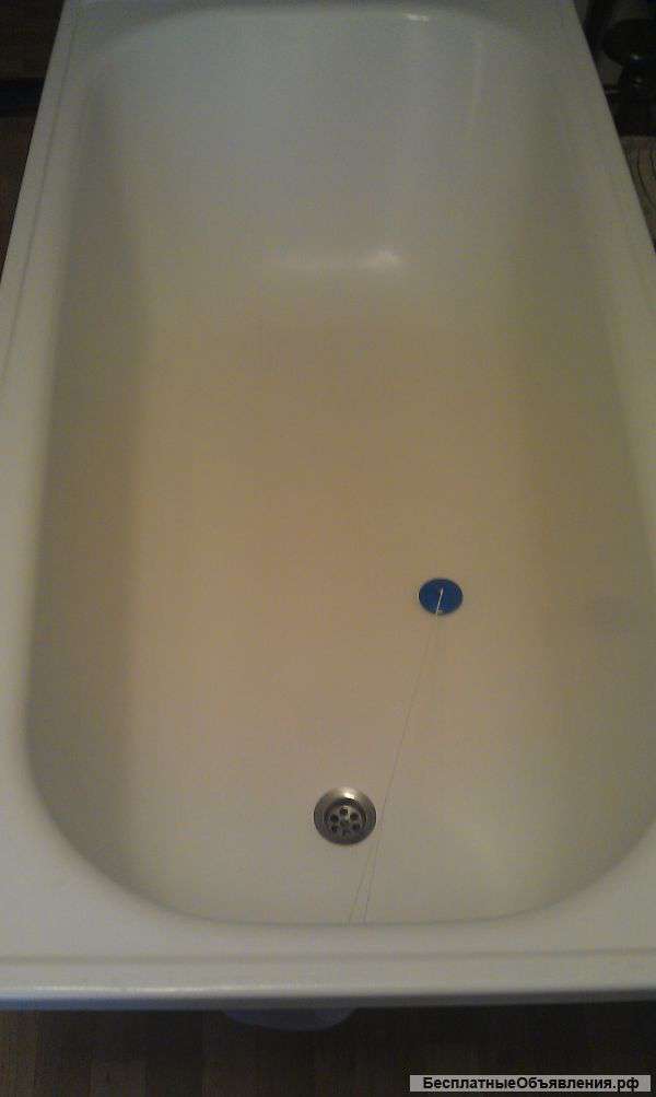 Новая металлическая ванна 175х50 см., белого цвета.
