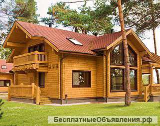 Дома, бани из оцилиндрованного бревна