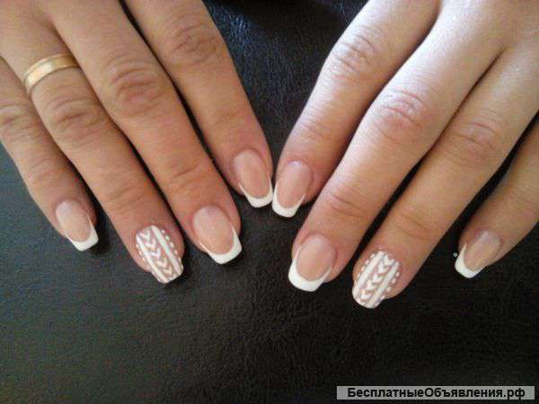 Маникюр, наращивание гель лак