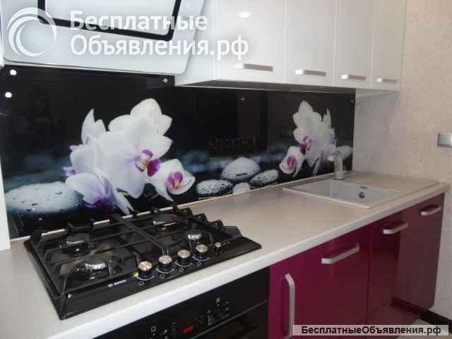 Стеклянный фартук для кухни