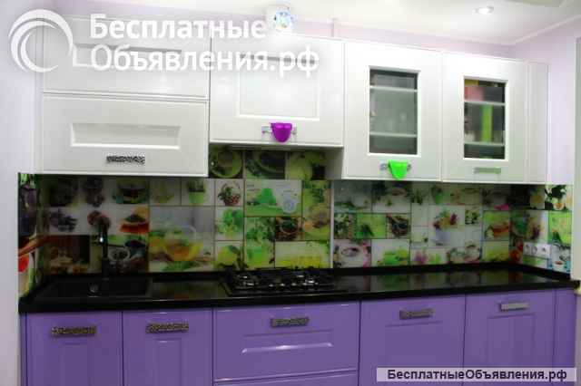 Стеклянный фартук для кухни