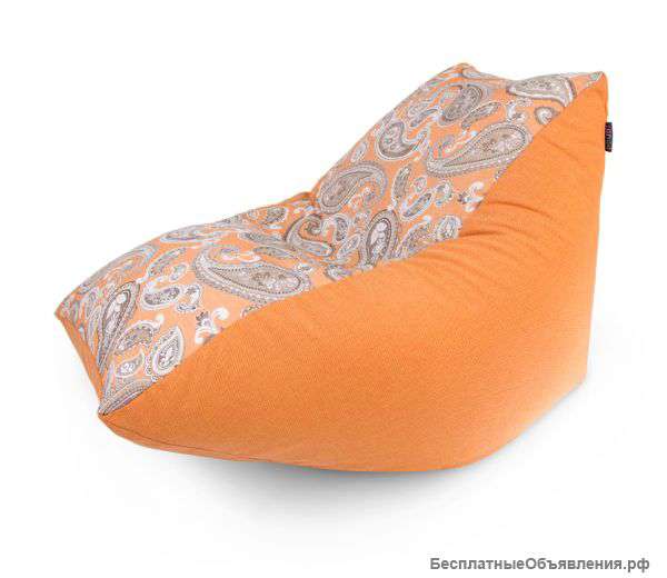Яркий бескаркасный пуфик Orangine Pie