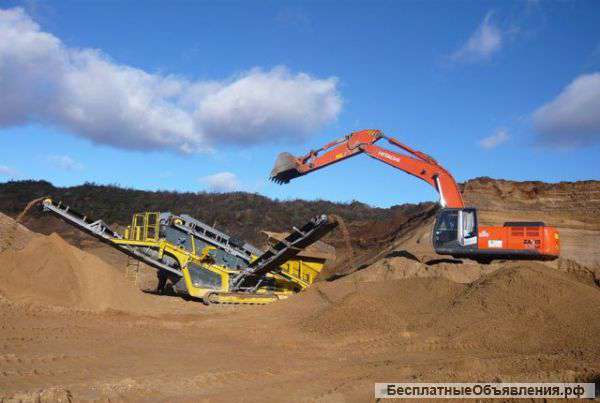 Песок,щебень