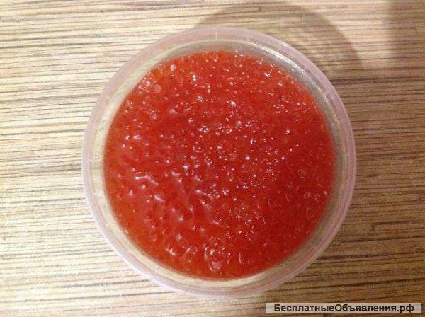 Красную икру кетовая