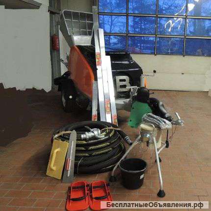 Аренда растворонасоса (полусухая стяжка)