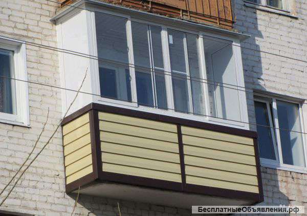 Отделка балконов и лоджий в Щёкино под ключ