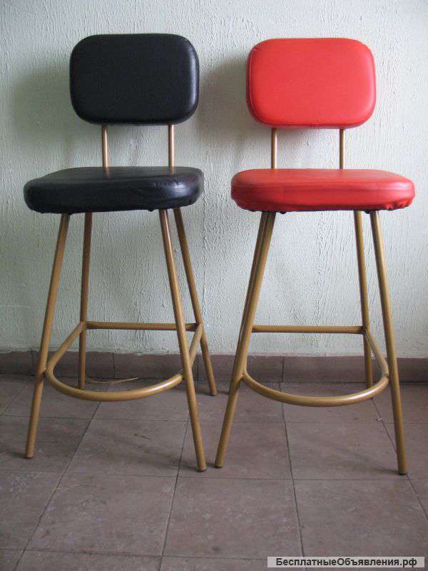 Барные стулья новые(кожа+металл)-25 штук