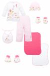 Подарочный набор для новорожденных девочек 0-6 месяцев 4 предмета