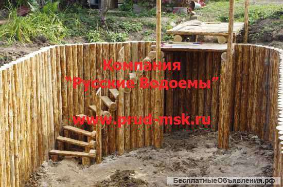 Очистка дна пруда от мусора