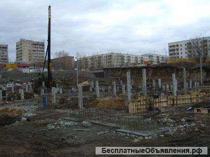 Свайные работы, забивка свай, погружение свай, сваебойные работы, свайный фундамент