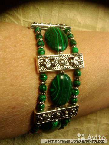 Браслет из малахита
