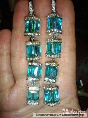 Серьги австрийский хрусталь