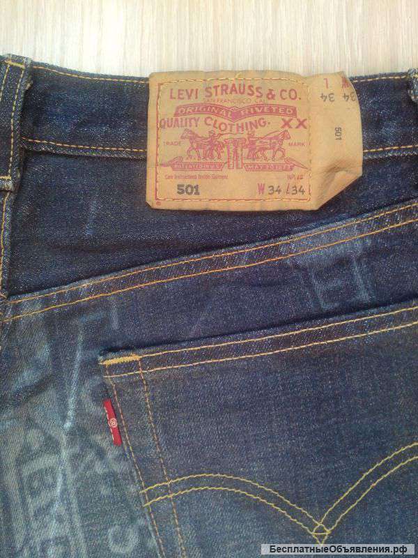 Джинсы Levis 501 Юбилейные