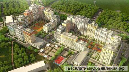 2-комнатная квартира в строящемся ЖК ЛУЧИ