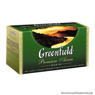 Чай черный, чай зеленый Гринфилд
