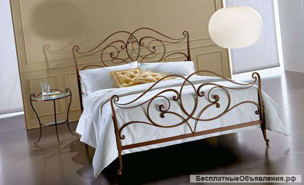 Кованые кровати из металла