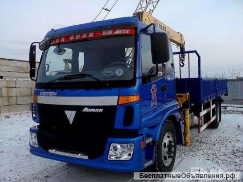 Грузовик бортовой Foton с манипуляторной установкой