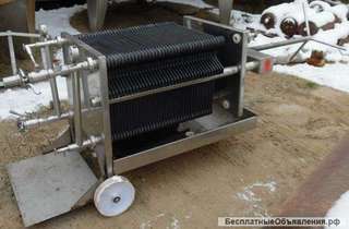 Фильтр пресс 40х40, 38 пластин, ручной прижим