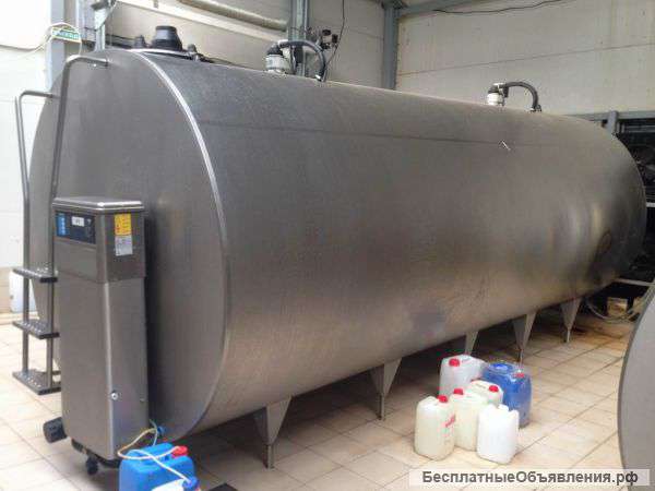 Танк охладитель DeLaval объем -16 куб.м.,горизонтальный