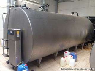 Танк охладитель DeLaval объем -16 куб.м.,горизонтальный