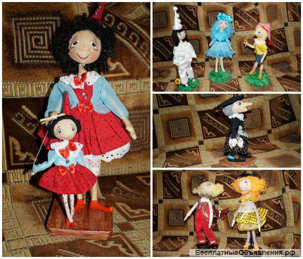 Интерьерные текстильные куклы, куклы-шкатулки, свадебные аксессуары и др
