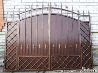 Производство и изготовление металлических изделий.Заборов.Ворот.Калиток.Автомобильных навесов.Оград.