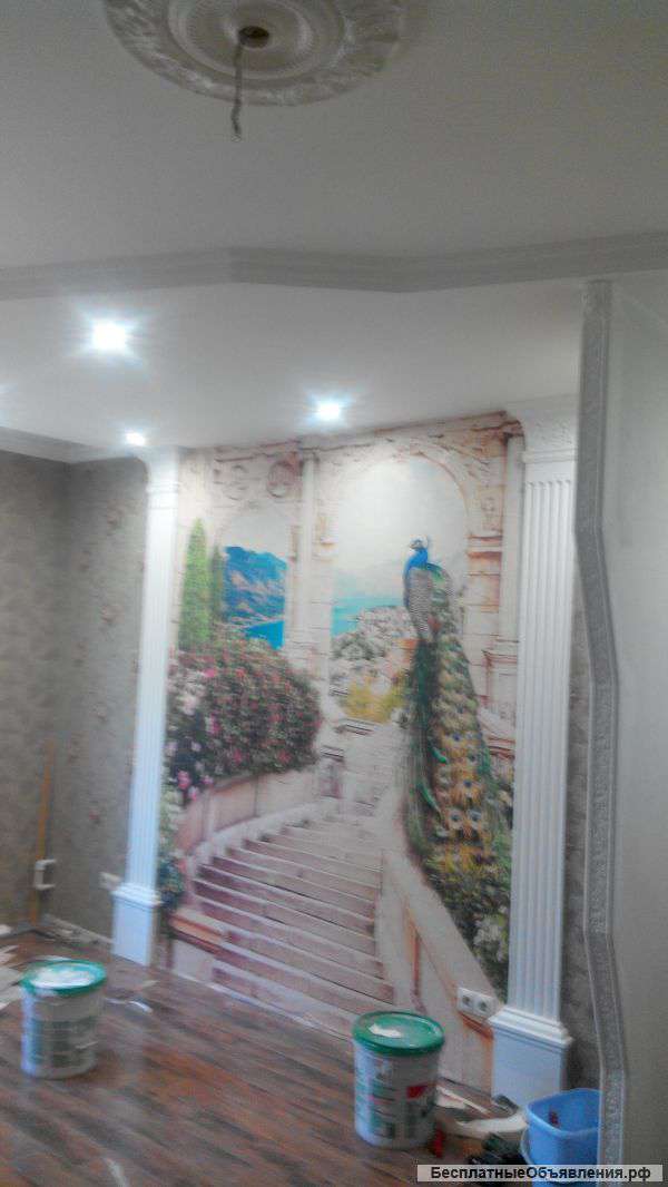 Peмонт квартир и др.помещений.