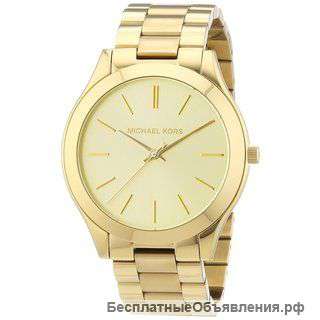 Прекрасный подарок Часы женские Michael Kors Glamour, золотой циферблат