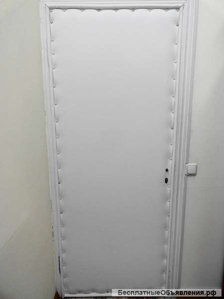 Обшивка обивка перетяжка ремонт двери дермантином (винилкожей)