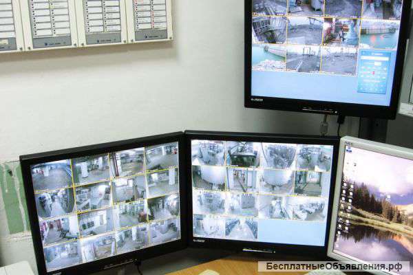 Установка систем видеонаблюдения, охранной сигнализации, СКУД