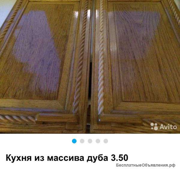 Кухня из массива дуба