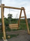 Качели из массива Дуба