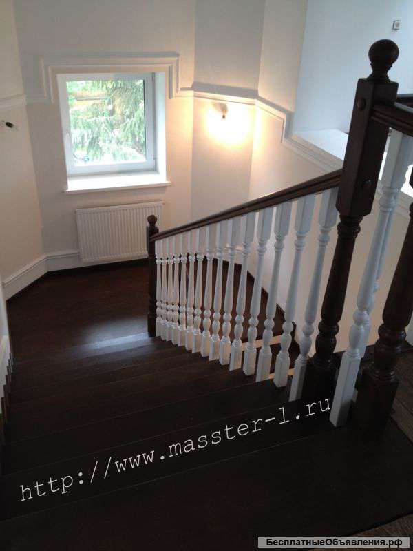 Изготовление деревянных лестниц